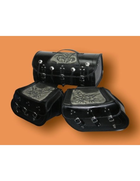 CONJUNTO COMPLETO BAUL Y ALFORJAS RIGIDAS