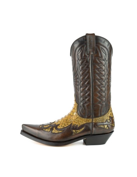 BOTA COWBOY MILANELO ZAMORA PITÓN CAMEL 3