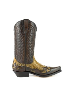 BOTA COWBOY MILANELO ZAMORA PITÓN CAMEL 3