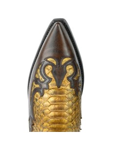 BOTA COWBOY MILANELO ZAMORA PITÓN CAMEL 3