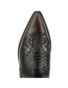 BOTA COWBOY MILANELO ZAMORA PITÓN NEGRO