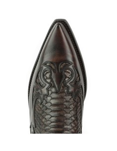 BOTA COWBOY MILANELO ZAMORA PITÓN MARRÓN