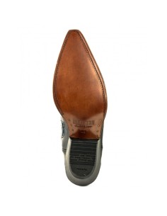 BOTA COWBOY CRAZY OLD NEGRO PITÓN AZUL