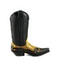 BOTA COWBOY CRAZY OLD NEGRO PITÓN CAMEL BOTA COWBOY CRAZY OLD NEGRO PITÓN CAMEL