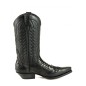 BOTA COWBOY CRAZY OLD NEGRO PITÓN NEGRO BOTA COWBOY CRAZY OLD NEGRO PITÓN NEGRO