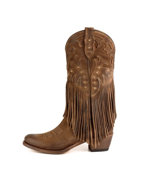 BOTA BOHO AFELPADO TABACO MAYURA