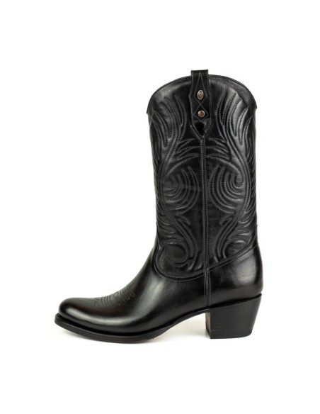 BOTA BOHO CRISTI NAPPA NEGRO MAYURA