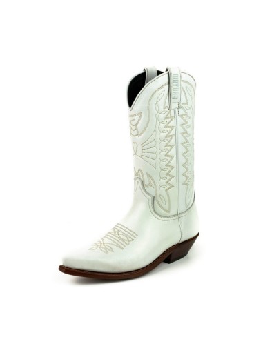 BOTA COWBOY VINTAGE BLANCO HUESO MAYURA