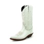 BOTA COWBOY VINTAGE BLANCO HUESO MAYURA