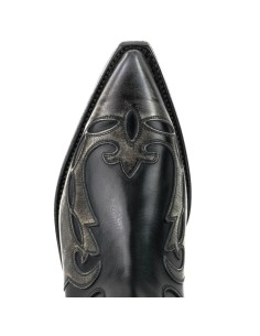BOTA COWBOY 1931 MILANELO BONE PULL OIL NEGRO MAYURA