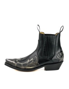 BOTA COWBOY 1931 MILANELO BONE PULL OIL NEGRO MAYURA