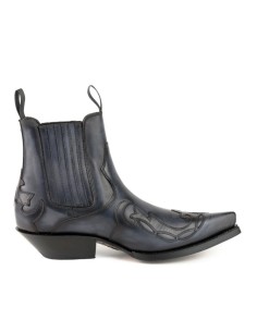 BOTA COWBOY AUSTIN-1931 GRIS-NEGRO MAYURA
