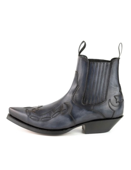 BOTA COWBOY AUSTIN-1931 GRIS-NEGRO MAYURA