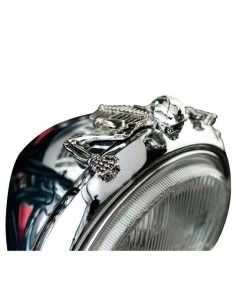 EMBELLECEDOR SKELETON PARA FARO AUXILIAR 10 A 12 CM DE DIAMETR