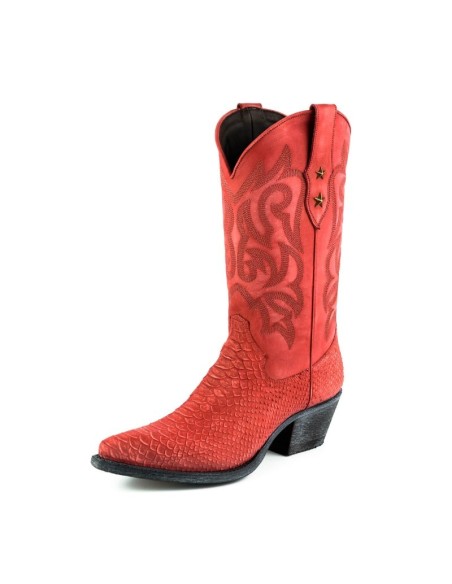 BOTA STYLE FASHION 2524 ALABAMA ROJO LAVADO MAYURA