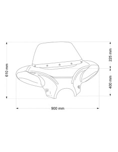 PARABRISAS BATWING CARENADO ROMET RMT DAYSTAR 125