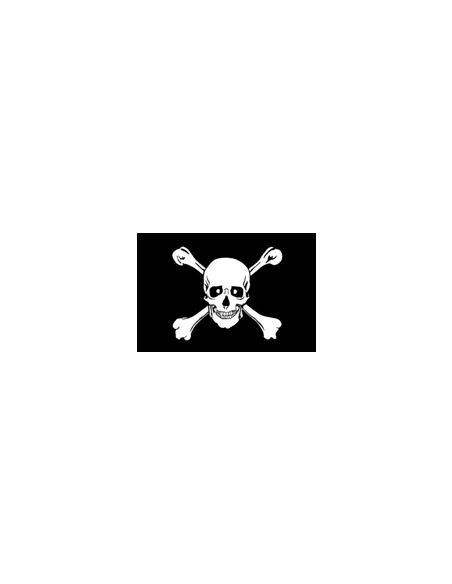 BANDERA SKULL AND BONES 23X15 CM