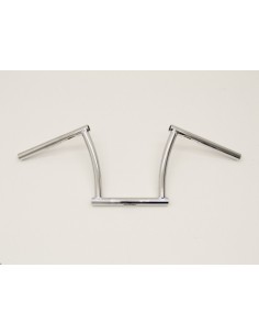 MANILLAR Z-BARS ANCHO 75,5 CM. 25,4 MM NEGRO CON MUESCA CABLE Y 3 RANURAS CABLEADO INT