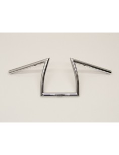 MANILLAR Z-BARS ANCHO 68,5 CM. 25,4 MM NEGRO CON MUESCA CABLE Y 3 RANURAS CABLEADO INT