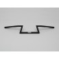 MANILLAR Z-BARS ANCHO 85 CM. 25,4 MM NEGRO PARA CHOPPER Y CRUISER CON MUESCA CABLE MANILLAR Z-BARS ANCHO 85 CM. 25,4 MM NEGRO PARA CHOPPER Y CRUISER CON MUESCA CABLE