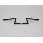 MANILLAR Z-BARS ANCHO 90 CM. 25,4 MM NEGRO PARA CHOPPER Y CRUISER CON MUESCA CABLE MANILLAR Z-BARS ANCHO 90 CM. 25,4 MM NEGRO PARA CHOPPER Y CRUISER CON MUESCA CABLE