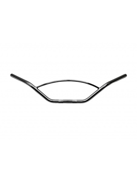 MANILLAR CROSS BARS NEGRO ANCHO 87 CM. 25,4 MM CON HD CABLES Y PUNTAL RED