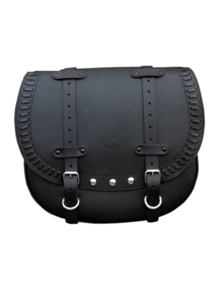 ALFORJA LATERAL PIEL FAT BANDO BASICA UNIVERSAL