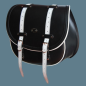 ALFORJA LATERAL PIEL BANDO BASICA BICOLOR PARA HARLEY DAVIDSON MOD. SPORTSTERS