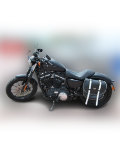 ALFORJA LATERAL PIEL BANDO BASICA BICOLOR UNIVERSAL