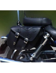 ALFORJAS PIEL ALHAMA TRENZADO COCO PARA HYOSUNG ST 7