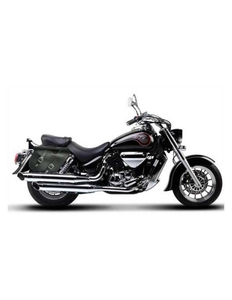 ALFORJAS PIEL ALHAMA TRENZADO COCO PARA HYOSUNG ST 7