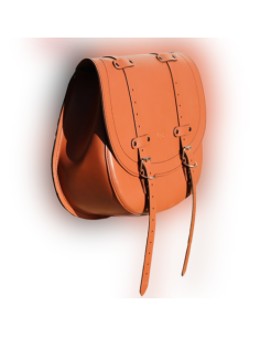 ALFORJA LATERAL PIEL BANDO BASICA UNIVERSAL MARRON CLARO