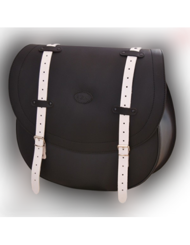 ALFORJA LATERAL PIEL BIG BANDO BASICA BICOLOR UNIVERSAL