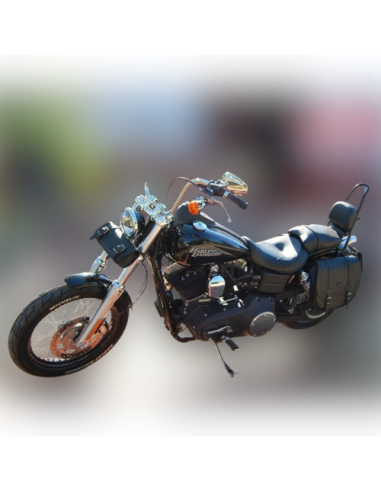 ALFORJA PIEL BANDO BASICA HUECO AM IZDA DYNA STREET-BOB H.D