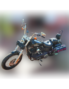 ALFORJA PIEL BANDO BASICA HD STREET-BOB DYNA HUECO AM IZDA