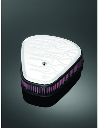 TAPA FILTRO DE AIRE K&N CROMADO CON LLAMAS PARA WILDSTAR XV1600