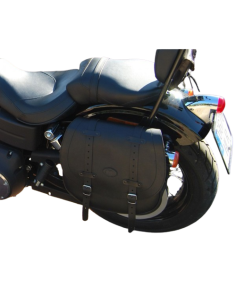 ALFORJA PIEL BANDO BASICA HD STREET-BOB DYNA HUECO AM IZDA