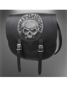 ALFORJA SPARTA SKULL MARFIL UN SOLO LADO 34X15X38