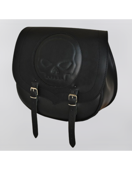 ALFORJA LATERAL PIEL SPARTA SKULL FACE UNIVERSAL
