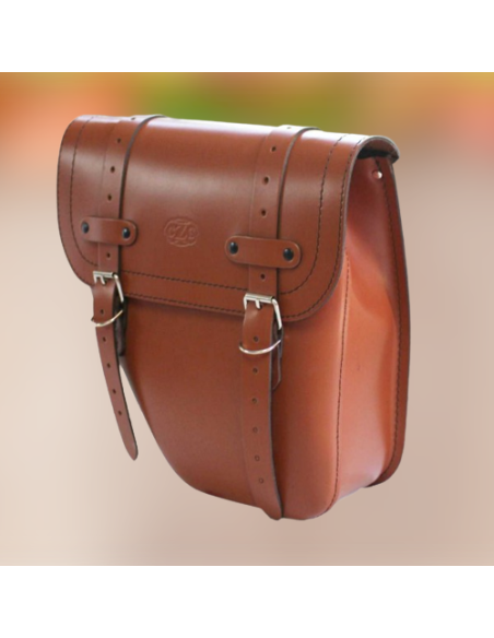 ALFORJA PIEL CENTURION IZQUIERDA MARRON CUERO UNIVERSAL
