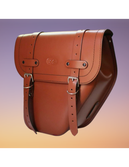 ALFORJA PIEL CENTURION DERECHA MARRON CUERO UNIVERSAL