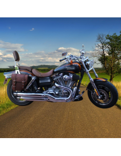 ALFORJA PIEL CENTURION DERECHA MARRON CUERO UNIVERSAL