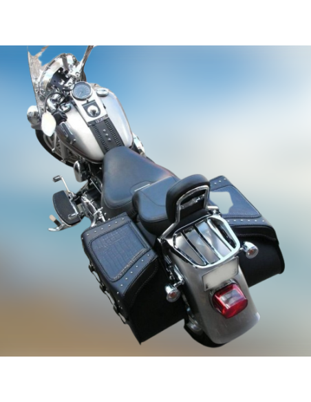 ALFORJAS RIGIDAS SUPER STAR CLÁSICAS TRENZADOS COCO SOFTAIL FAT-BOY HD