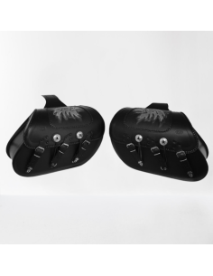 ALFORJAS SUPER STAR RIGIDAS BÁSICA TRENZADA CABEZA ÁGUILA UNIVERSAL