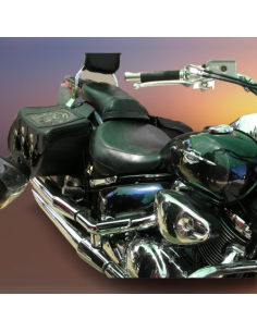 ALFORJAS SUPER STAR RIGIDAS BÁSICA TRENZADA CABEZA ÁGUILA UNIVERSAL