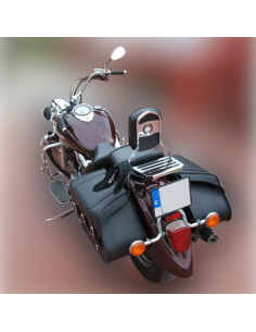 ALFORJAS SUPER STAR RIGIDAS BÁSICA TRENZADA CABEZA ÁGUILA UNIVERSAL