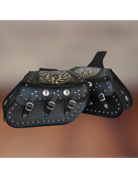 ALFORJAS RÍGIDAS SUPER-STAR CLÁSICAS TRENZADA ÁGUILA ALAS UNIVERSAL