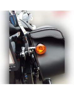 ALFORJAS RÍGIDAS TEMPLARIO TRENZADA HUECO AMORT SKULL HD SPORTSTER