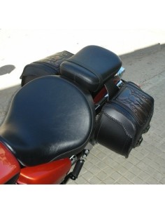 ALFORJAS RÍGIDAS TEMPLARIO TRENZ CRANEO TORO MARRÓN UNIVERSAL