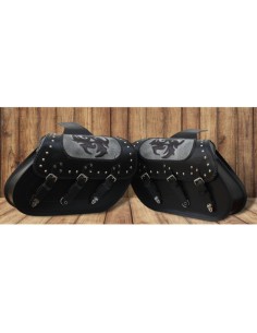 ALFORJAS RIGIDAS IBER CLASICA TRENZADA TRIBAL SPORTSTER HD